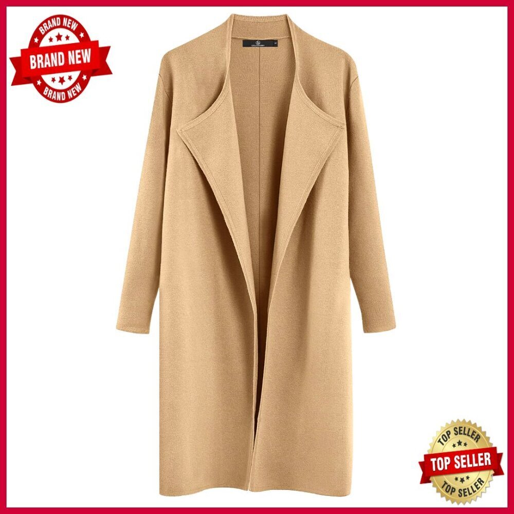 Oversized Long Cardigan Sweater Shawl Collar Cashmere Blend Winter Coatigan